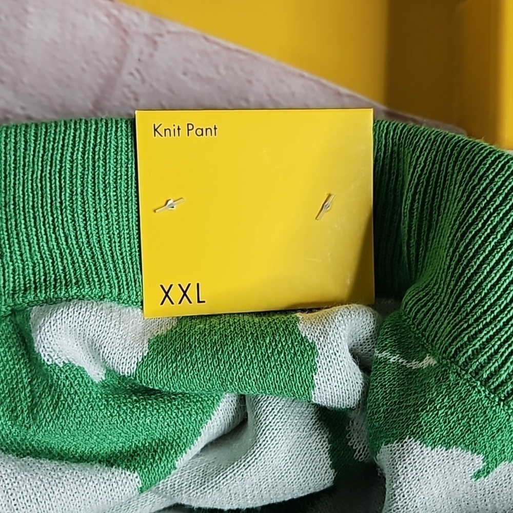 DVF for Target Women's High Waisted Ginkgo Green Sweaterknit Flare Pants XXL NWT - Picture 3 of 6